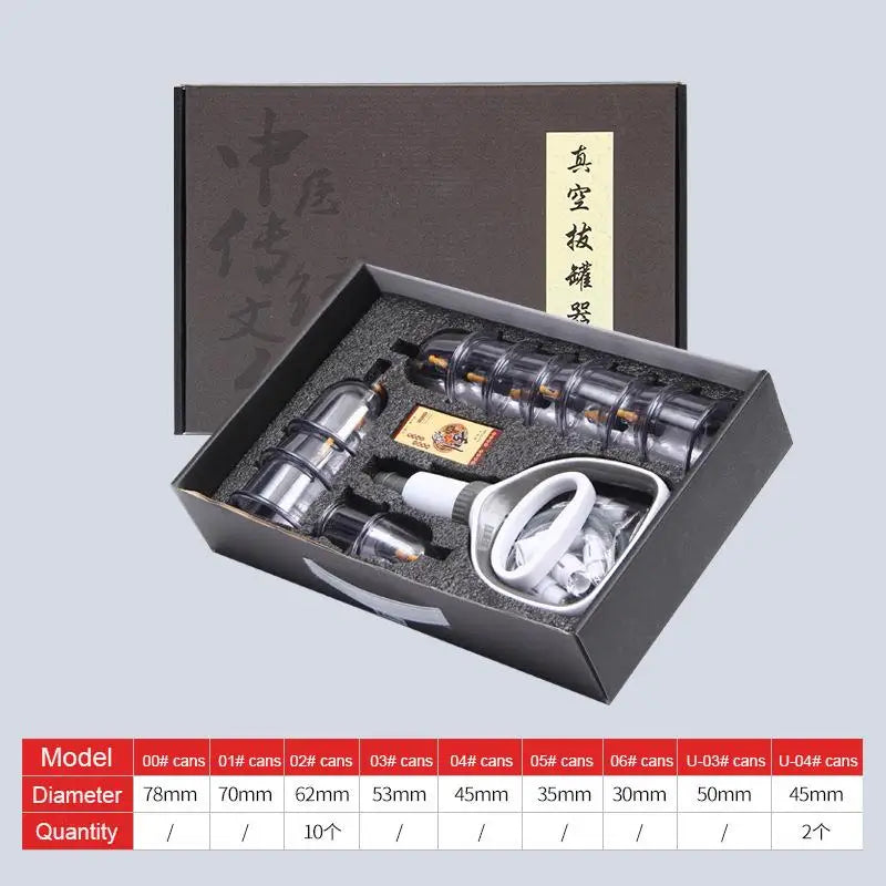 Cupping Therapy Set Chinese Medicine Physiotherapy Vacuum Cupping Jars Apparatus Professional Suction Cups Massage Masajeador