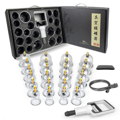 Cupping Therapy Set Chinese Medicine Physiotherapy Vacuum Cupping Jars Apparatus Professional Suction Cups Massage Masajeador