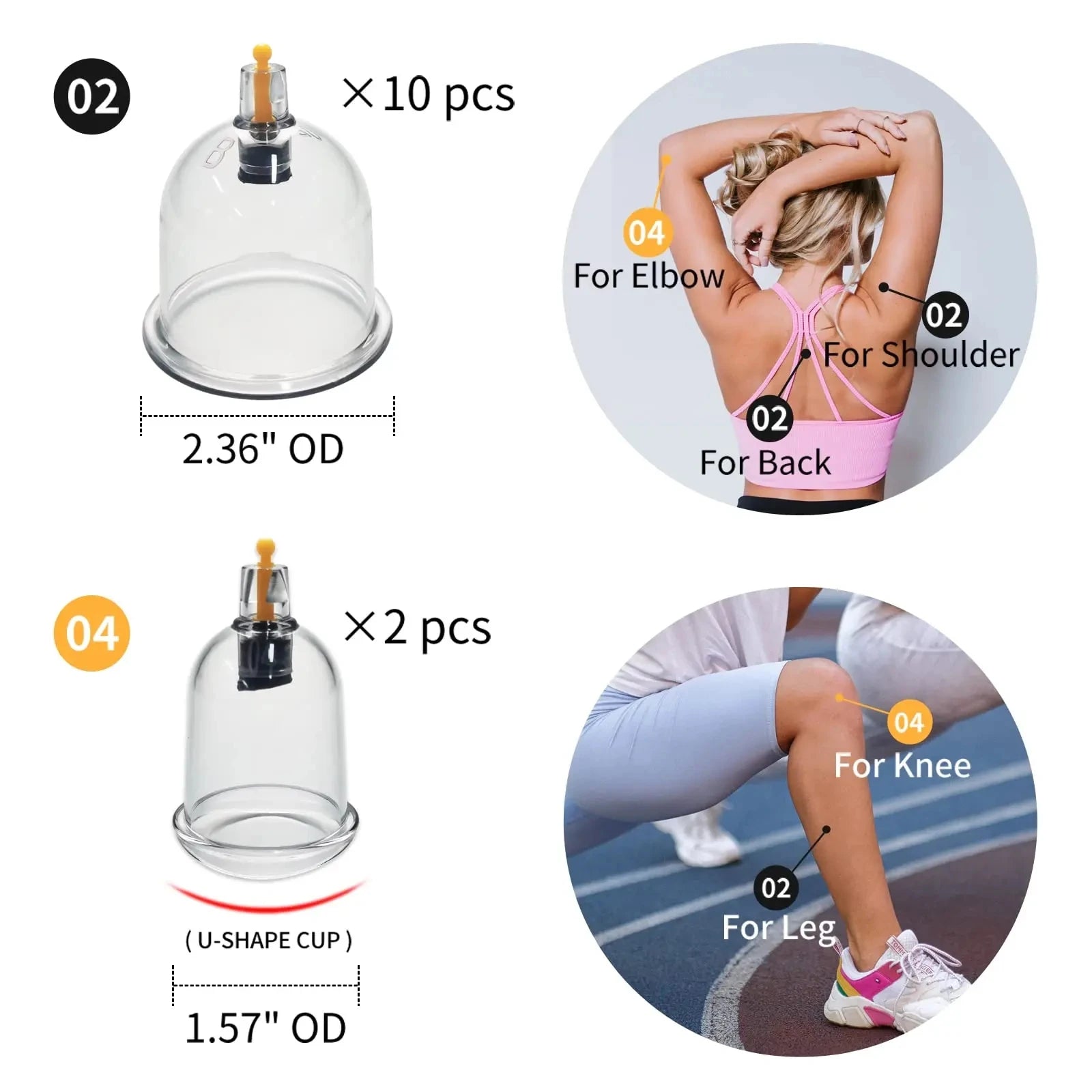 Cupping Therapy Set Chinese Medicine Physiotherapy Vacuum Cupping Jars Apparatus Professional Suction Cups Massage Masajeador