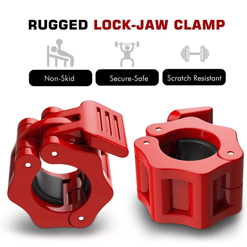 50Mm Spinlock Collars Barbell Collar Lock Clips Weight Lifting Bar Gym Dumbell Clamp Spring Clips Weight Lifting Lock